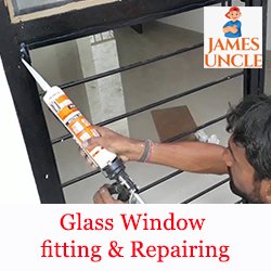 Glass Window fitting & Repairing Mr. Rintu Chakraborty in Kanaipur Hooghly